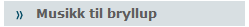 Musikk til bryllup